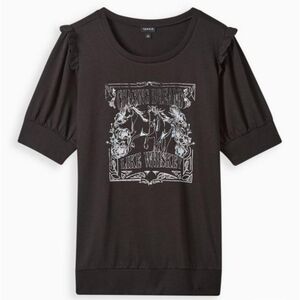 Torrid NWT Graphic Classic Fit Lt Weight French Terry Short Sleeve Sweatshirt s2